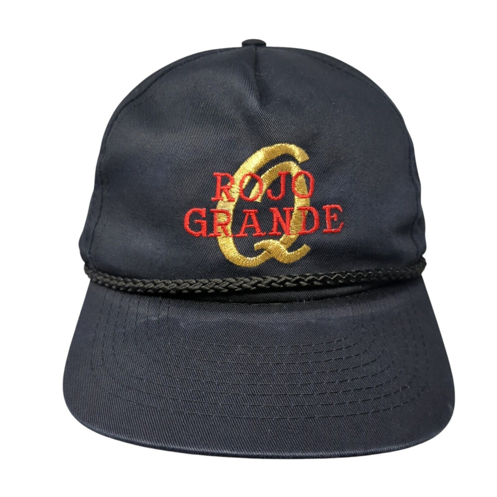 Rojo Grande Snapback Rope Hat Black One Size Adjustable Cobra Caps